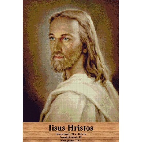 Model goblen Iisus Hristos