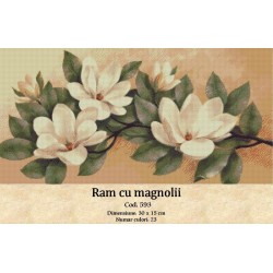 Model goblen Ram cu magnolii